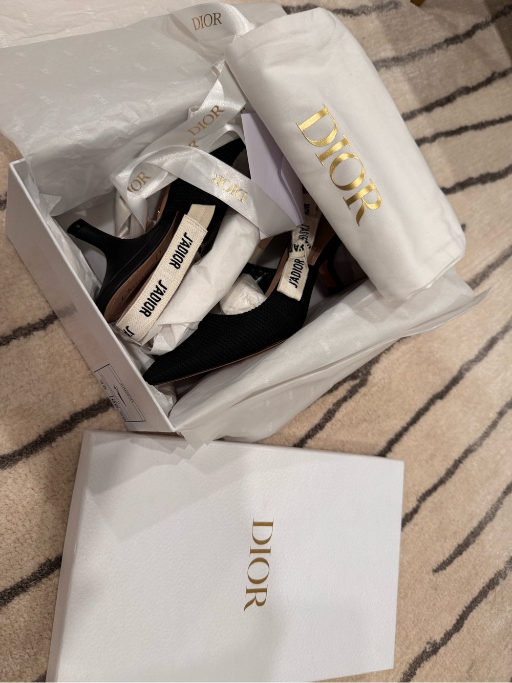 💯 % Authentic Women Dior J'adior Technical Slingback Pump- full set - Picture 3 of 15